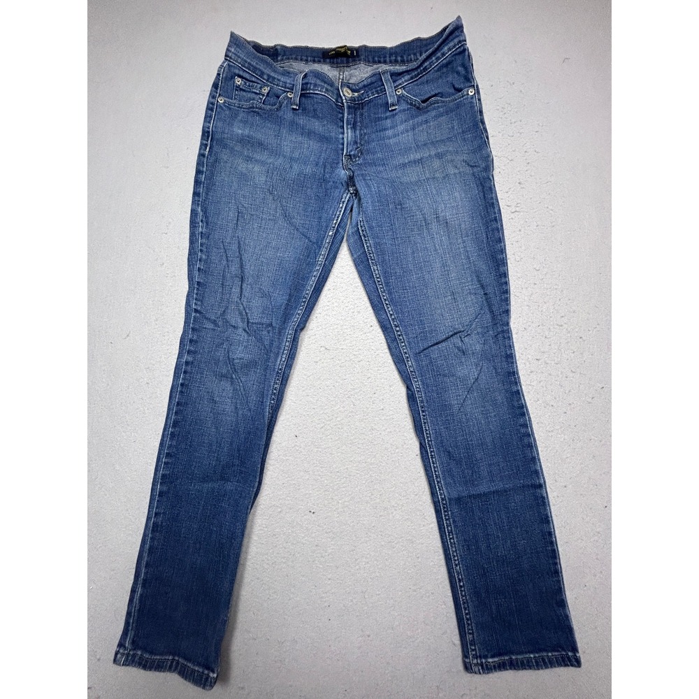 Levi's 524 Too Superlow Denim Blue Jeans Size 9 S/C W32 Womens